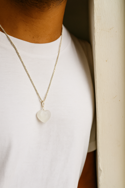 Clear Quartz Pendant – The Master Healer & Energy Amplifier (Heart Shaped)