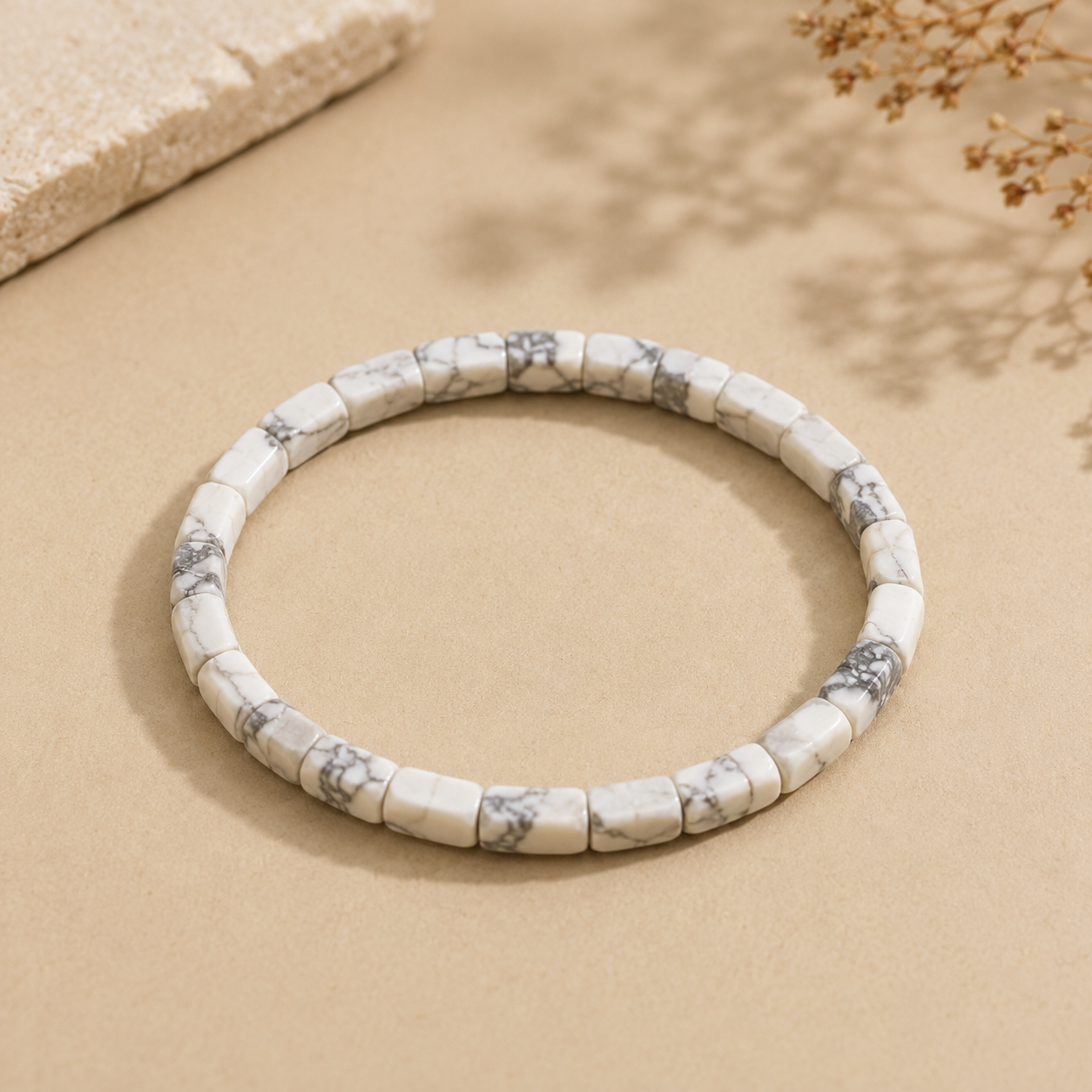 White Howlite Healing Bracelet